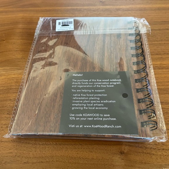 Koa Wood Ranch | Office | New Koa Wood Notebook | Poshmark